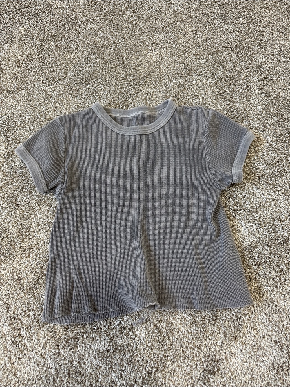 Brandy Melville micro waffle baby tee